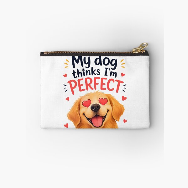 Item preview, My Dog Thinks I'm Perfect Funny Golden Retriever Heart Eyes designed and sold by Charles4719.