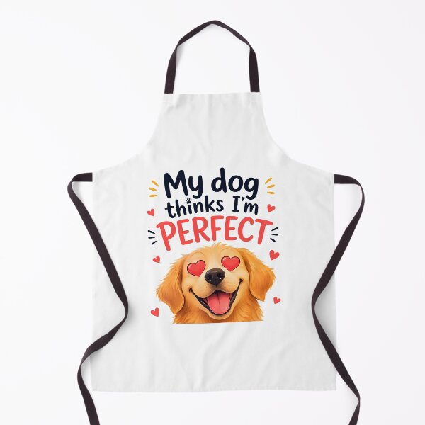 Item preview, My Dog Thinks I'm Perfect Funny Golden Retriever Heart Eyes designed and sold by Charles4719.
