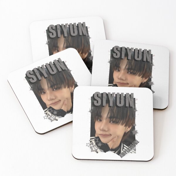 Item preview, AMPERS&ONEe Siyun Global KPOP Boy Group Black and White Collage Digital Art Portrait designed and sold by AJUNICE STUDIO.