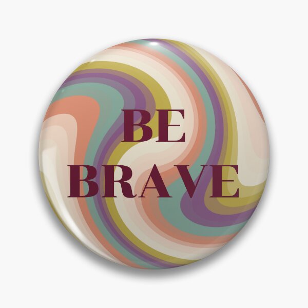 Item preview, Pastel colored swirl design with Be Brave text/quote designed and sold by By The Moon.
