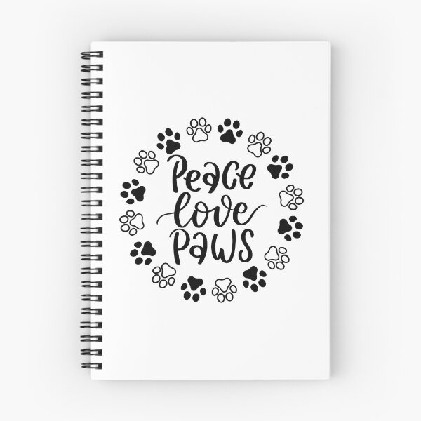 Item preview, Peace Love Paws Calligraphy Paw Print Graphic designed and sold by Dmo3HarkoArt.