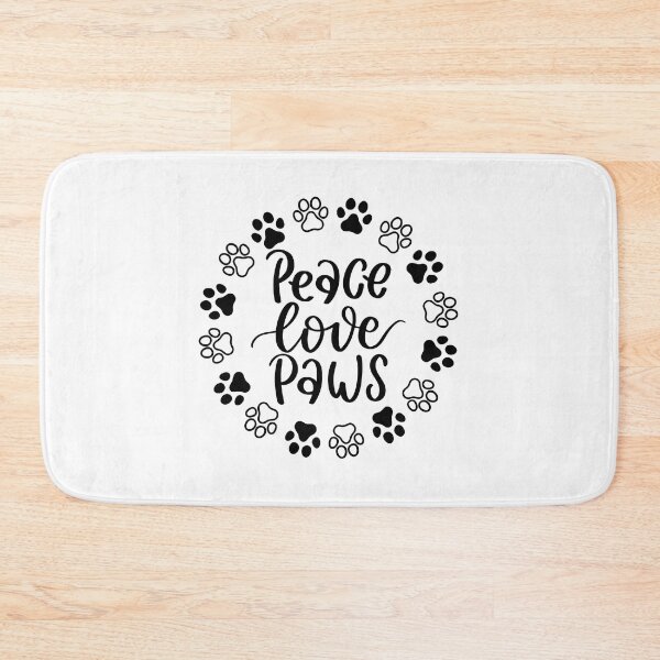 Item preview, Peace Love Paws Calligraphy Paw Print Graphic designed and sold by Dmo3HarkoArt.