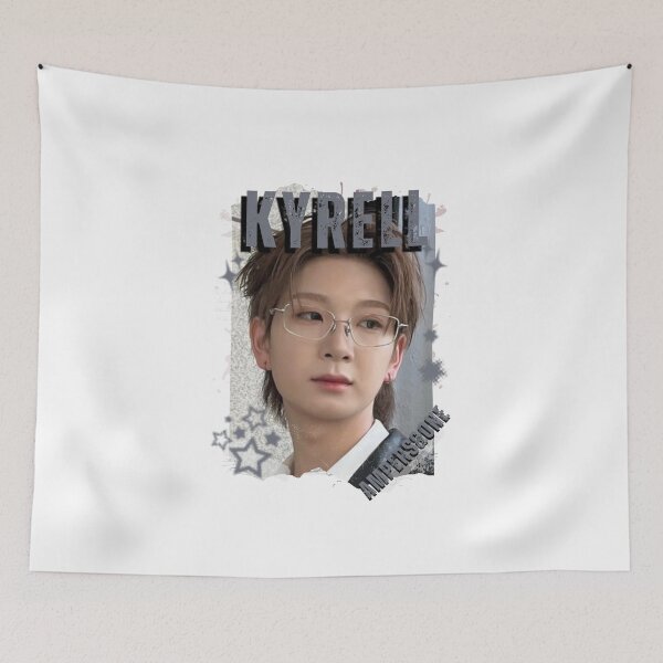 Item preview, AMPERS&ONEe Kyrell Global KPOP Boy Group Black and White Collage Digital Art Portrait designed and sold by AJUNICE STUDIO.