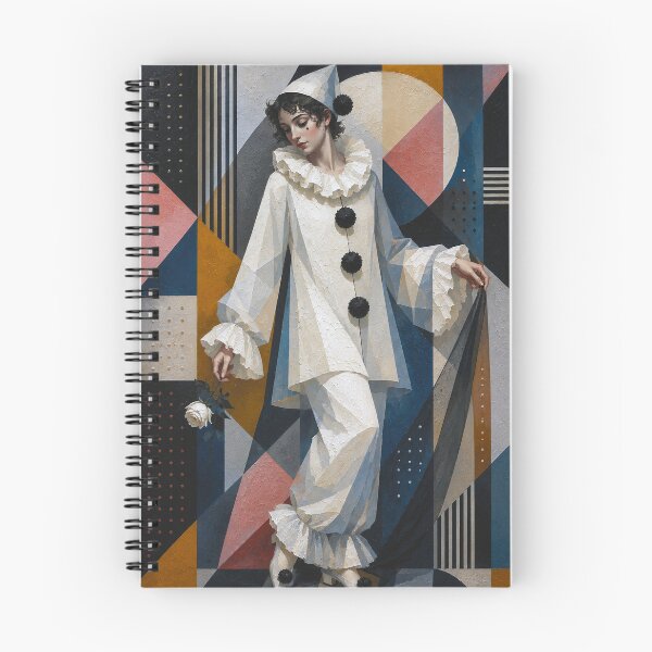 Item preview, A cubistic Pierrot painting. designed and sold by GalleryKauffeld.