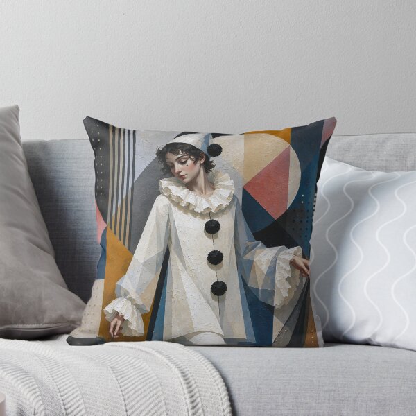 Item preview, A cubistic Pierrot painting. designed and sold by GalleryKauffeld.