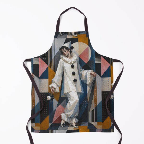 Item preview, A cubistic Pierrot painting. designed and sold by GalleryKauffeld.