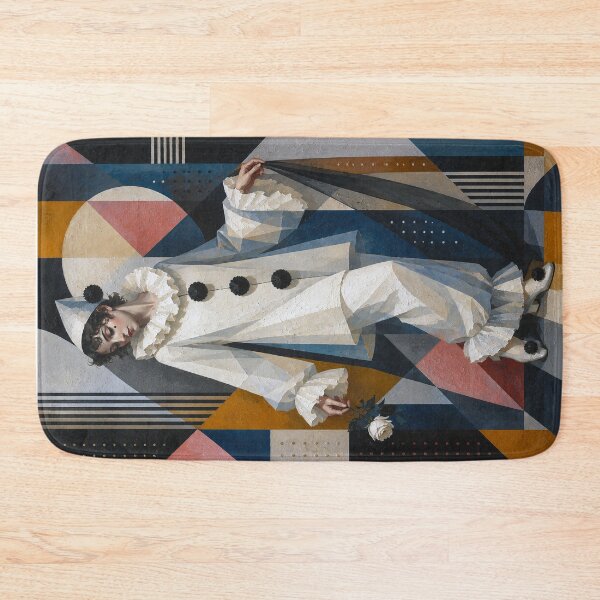 Item preview, A cubistic Pierrot painting. designed and sold by GalleryKauffeld.