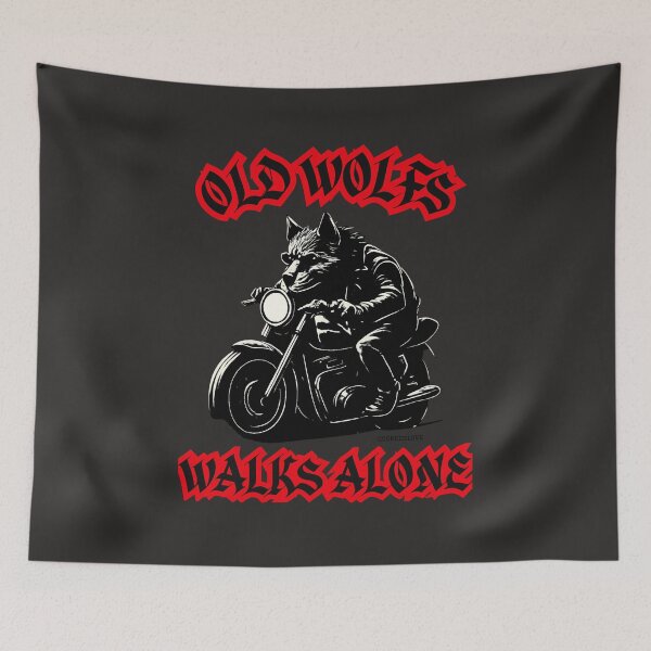 Item preview, OLD WOLFS WALKS ALONE DIGITAL ART z designed and sold by GoGreenlove.
