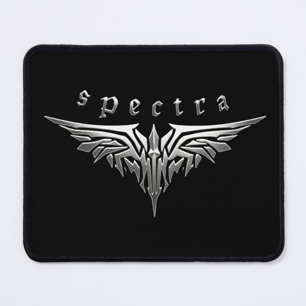 Item preview, Spectra Silver Wings Emblem - Dark Fantasy Chrome Logo Design designed and sold by spectomine.