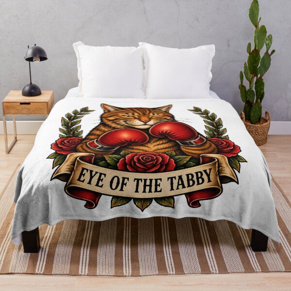 Item preview, Eye Of The Tabby Boxing Cat Tattoo designed and sold by Old's Cool Cat Studio.