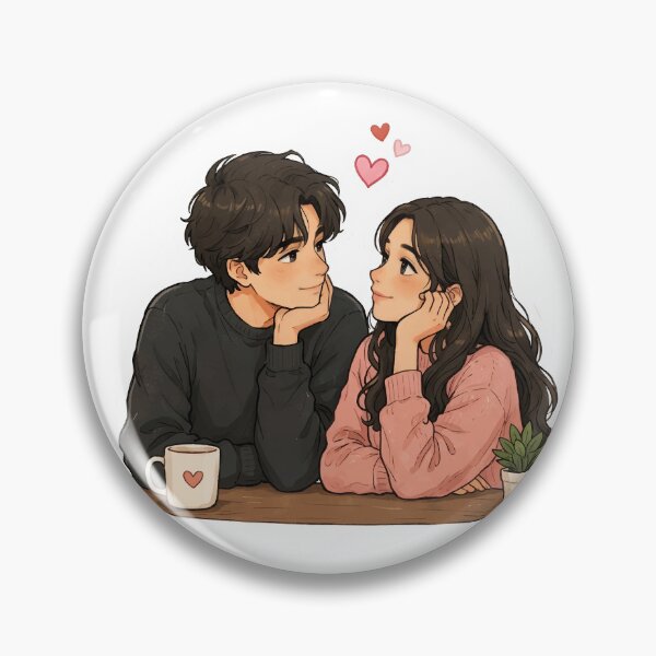 Item preview, Cute Couple Love Coffee Sticker designed and sold by Charul2dartist.