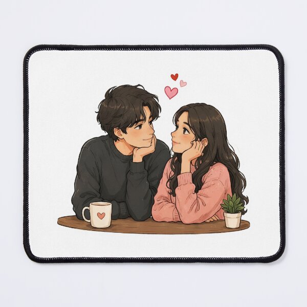 Item preview, Cute Couple Love Coffee Sticker designed and sold by Charul2dartist.