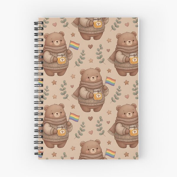Item preview, Cozy Pride Bear with Honey Jar – Cute LGBTQ+ Rainbow Bear designed and sold by ZhivanCrimson.