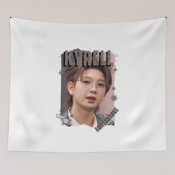 Item preview, AMPERS&ONEe Kyrell Global KPOP Boy Group Black and White Collage Digital Art Portrait designed and sold by AJUNICE STUDIO.