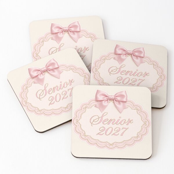 Item preview, Coquette Bow Senior 2027 Pink Lace Frame Elegant Class of 2027 Senior Spirit designed and sold by Yellowriversss.