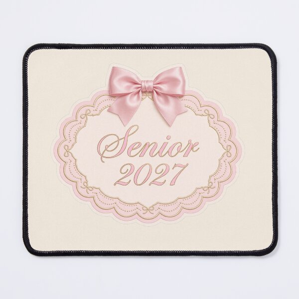 Item preview, Coquette Bow Senior 2027 Pink Lace Frame Elegant Class of 2027 Senior Spirit designed and sold by Yellowriversss.