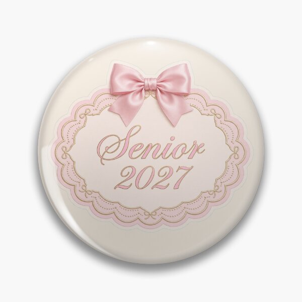 Item preview, Coquette Bow Senior 2027 Pink Lace Frame Elegant Class of 2027 Senior Spirit designed and sold by Yellowriversss.