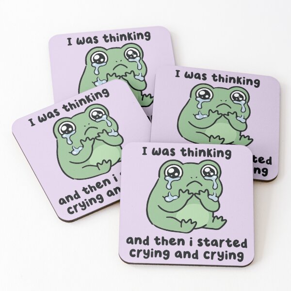 Item preview, I Was Thinking And Then I Started Crying Frog designed and sold by BrownHorse90s.