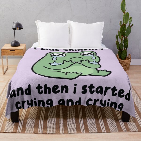Item preview, I Was Thinking And Then I Started Crying Frog designed and sold by BrownHorse90s.