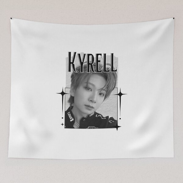 Item preview, AMPERS&ONEe Kyrell Global KPOP Boy Group Black and White Collage Digital Art Portrait designed and sold by AJUNICE STUDIO.