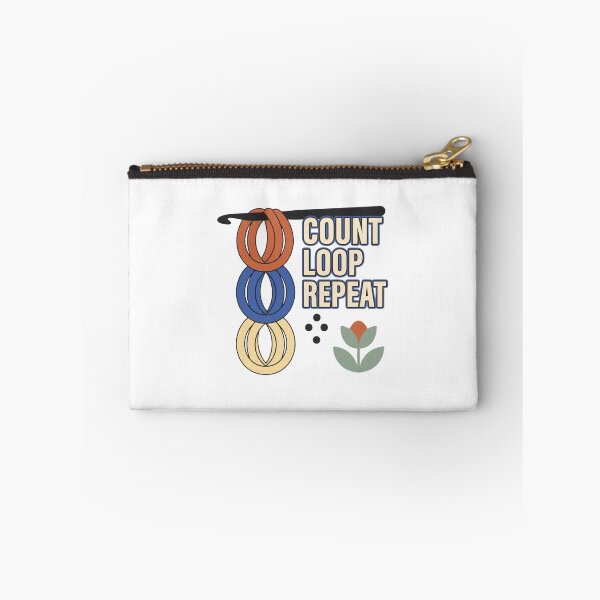 Item preview, Count Loop Repeat Minimal Crochet Graphic designed and sold by GoofyShopp.
