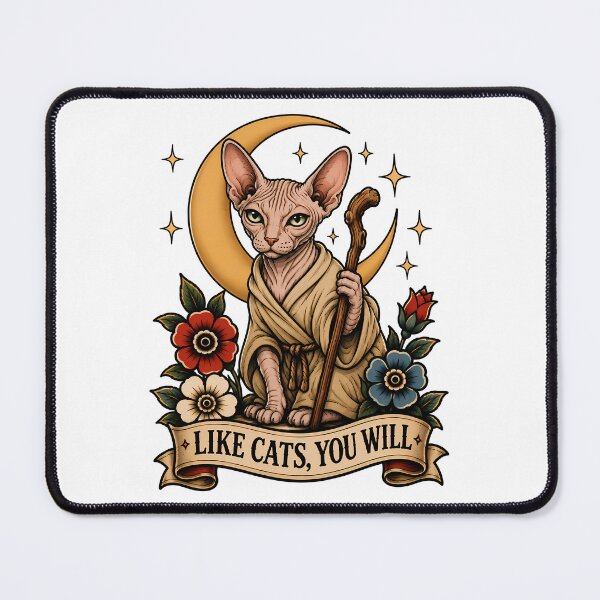 Item preview, Sphynx Master Cat Tattoo Style designed and sold by Old's Cool Cat Studio.