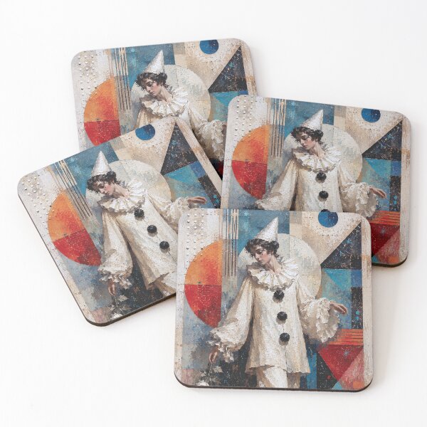 Item preview, Female Pierrot: a cubistic painting. designed and sold by GalleryKauffeld.