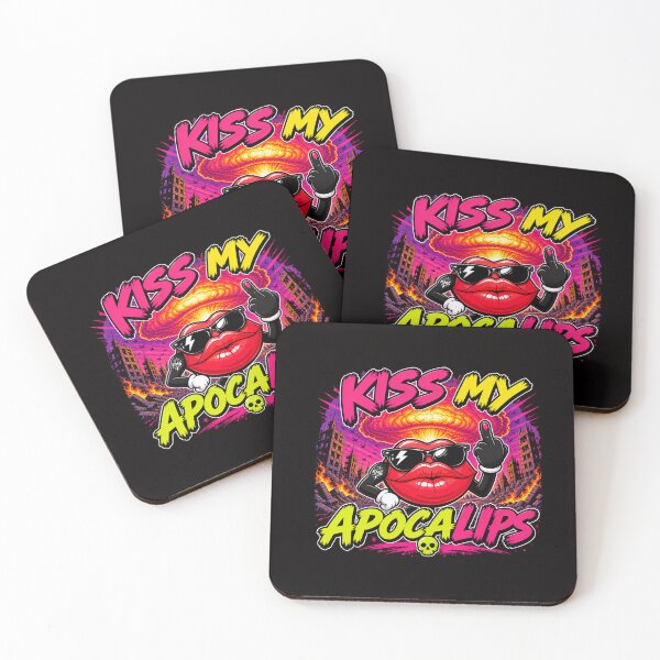 Item preview, Kiss My Apocalips | Funny Post-Apocalyptic Cartoon Lips  designed and sold by KissMy6 Industries.
