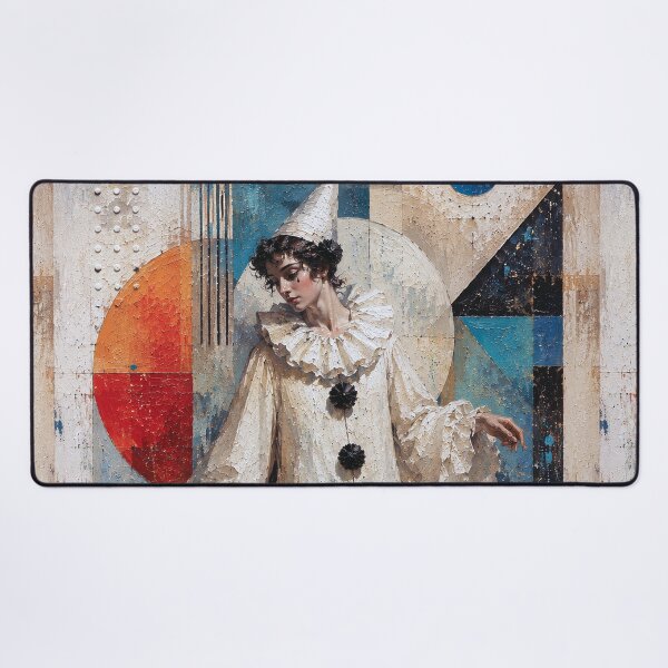 Item preview, Female Pierrot: a cubistic painting. designed and sold by GalleryKauffeld.