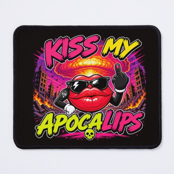 Item preview, Kiss My Apocalips | Funny Post-Apocalyptic Cartoon Lips designed and sold by KissMy6 Industries.