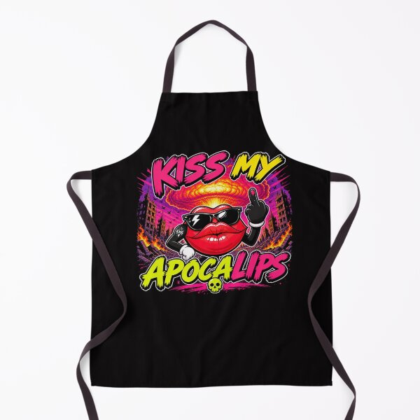 Item preview, Kiss My Apocalips | Funny Post-Apocalyptic Cartoon Lips designed and sold by KissMy6 Industries.