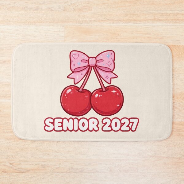 Item preview, Cherry Bow Senior 2027 Y2K Pink Red Coquette Cherry Class of 2027 Senior Spirit designed and sold by Yellowriversss.