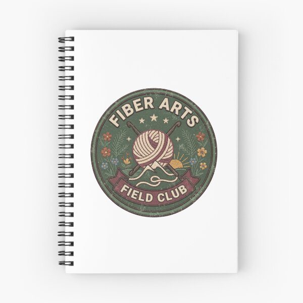 Item preview, Fiber Arts Field Club Vintage Crochet Patch designed and sold by GoofyShopp.