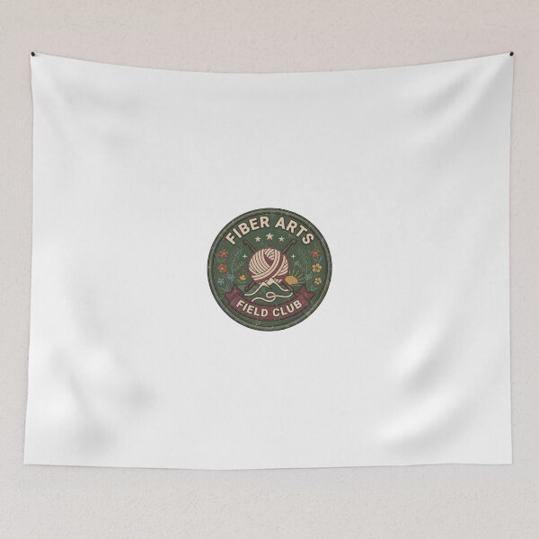 Item preview, Fiber Arts Field Club Vintage Crochet Patch designed and sold by GoofyShopp.