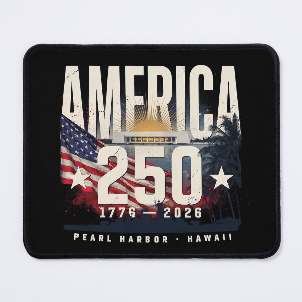Item preview, America 250 Honolulu Hawaii Pearl Harbor Semiquincentennial 1776 - 2026 Vintage Flag v8 designed and sold by DarylWelsh2024.