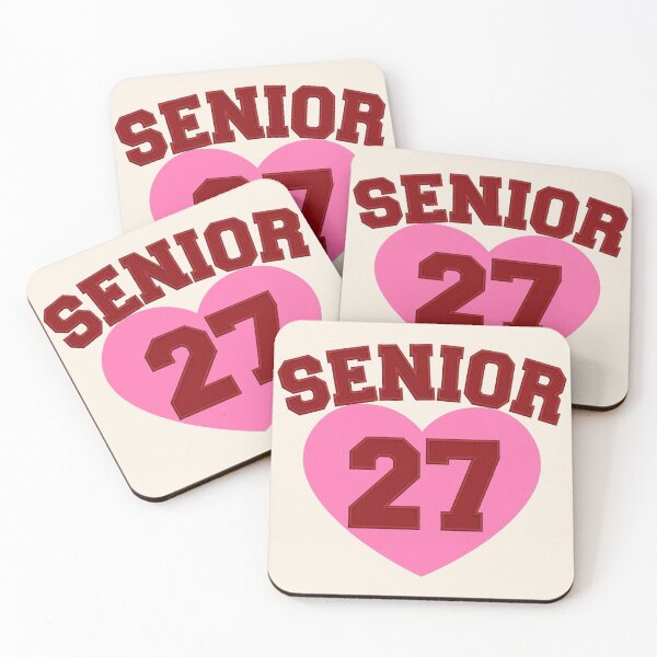 Item preview, Varsity Heart Senior 27 Pink Red Preppy Class of 2027 Car Decal Senior Spirit designed and sold by Yellowriversss.