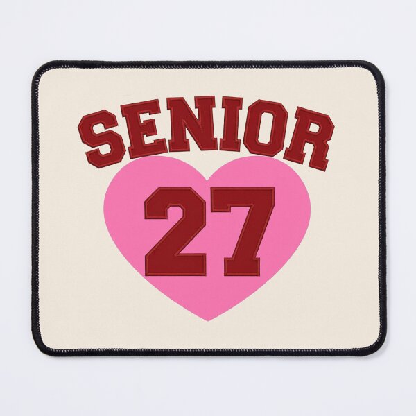 Item preview, Varsity Heart Senior 27 Pink Red Preppy Class of 2027 Car Decal Senior Spirit designed and sold by Yellowriversss.