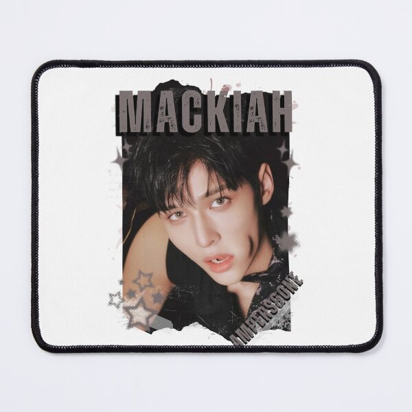Item preview, AMPERS&ONEe Mackiah Global KPOP Boy Group Black and White Collage Digital Art Portrait designed and sold by AJUNICE STUDIO.
