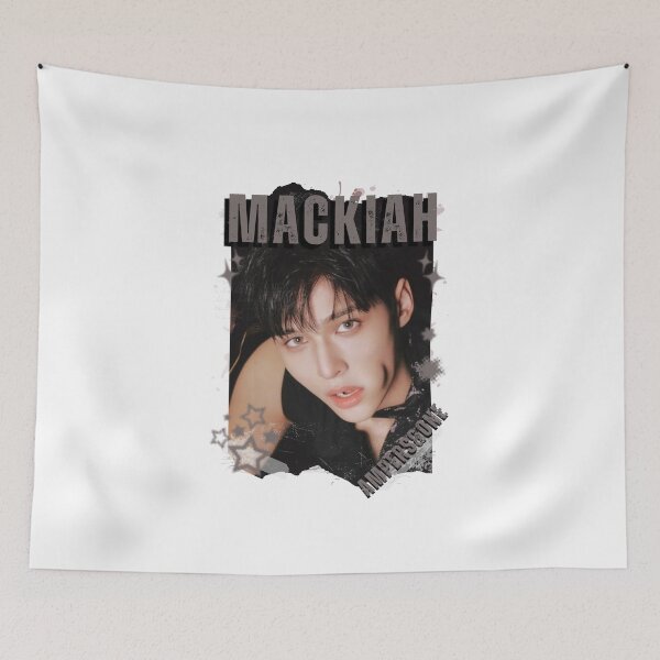 Item preview, AMPERS&ONEe Mackiah Global KPOP Boy Group Black and White Collage Digital Art Portrait designed and sold by AJUNICE STUDIO.