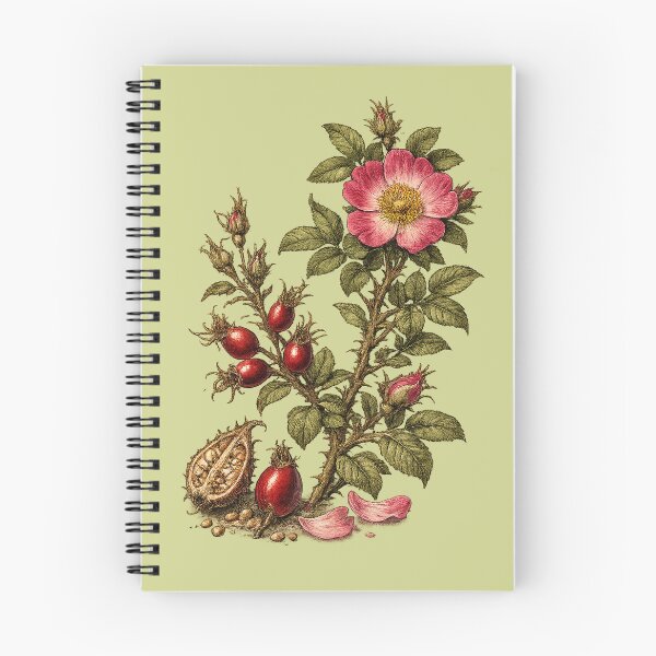 Item preview, Vintage Wild Rose and Rosehip Botanical Art designed and sold by Anyshca.