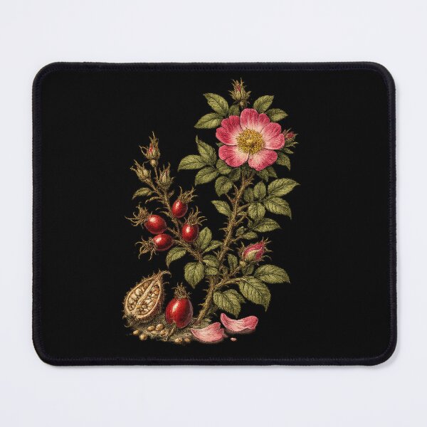 Item preview, Vintage Wild Rose and Rosehip Botanical Art designed and sold by Anyshca.