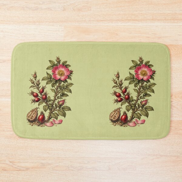 Item preview, Vintage Wild Rose and Rosehip Botanical Art designed and sold by Anyshca.