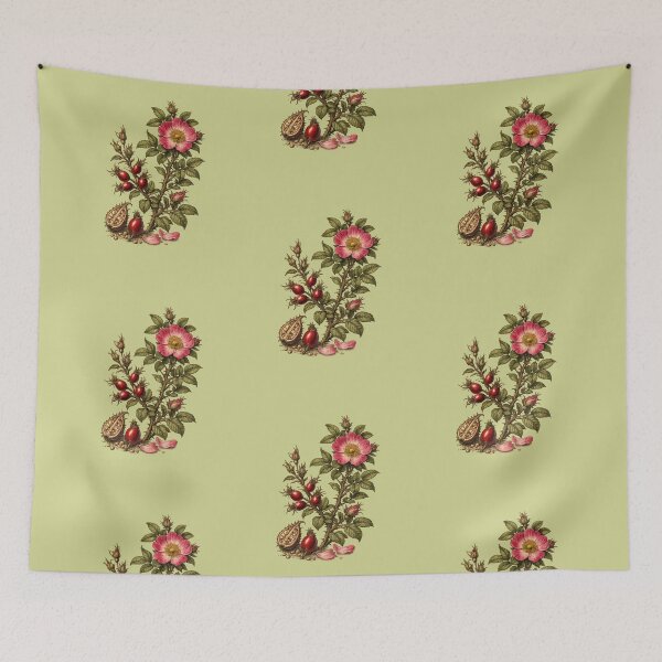 Item preview, Vintage Wild Rose and Rosehip Botanical Art designed and sold by Anyshca.