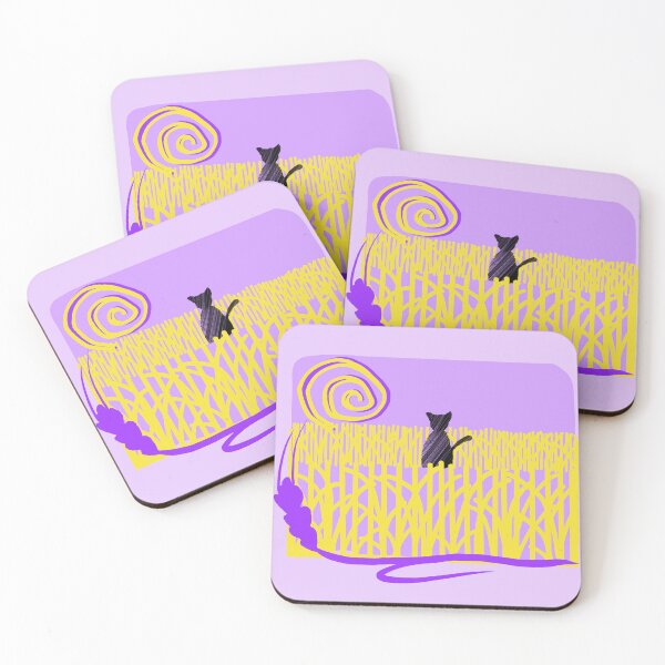 Item preview, Wheat field with black cat designed and sold by acreació.