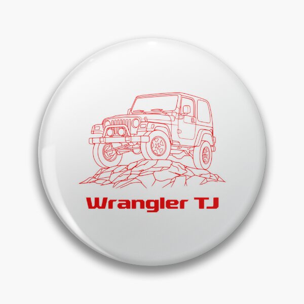 Item preview, Wrangler Tj Hard Top Rock Crawler Minimalist Line Art Red designed and sold by AlexGuzm-an.