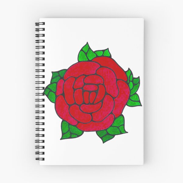 Item preview, Classic Vintage Glass Lamp Mosaic Red Rose Hand Drawn Markers Nostalgic White Background designed and sold by BOKEbyTC.