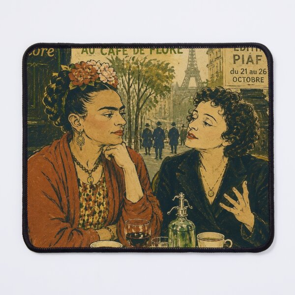 Item preview, Lautrec-style Piaf & Frida designed and sold by reggiemercedes.
