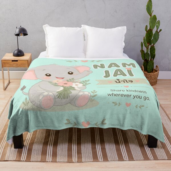 Item preview, Nam Jai | Share Kindness Wherever You Go – Gentle Affirmation Thai Design | Soft Thailand™ designed and sold by CosmicQuietStudio.