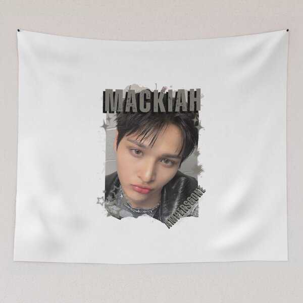 Item preview, AMPERS&ONEe Mackiah Global KPOP Boy Group Black and White Collage Digital Art Portrait designed and sold by AJUNICE STUDIO.