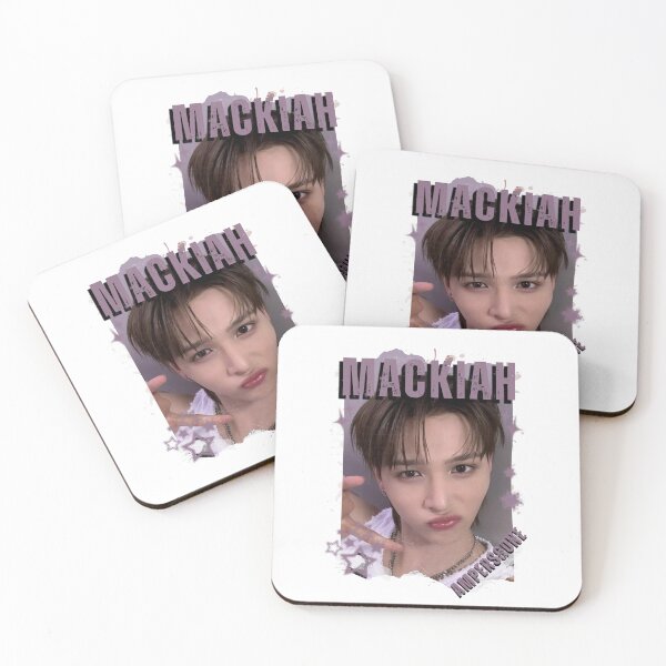 Item preview, AMPERS&ONEe Mackiah Global KPOP Boy Group Black and White Collage Digital Art Portrait designed and sold by AJUNICE STUDIO.